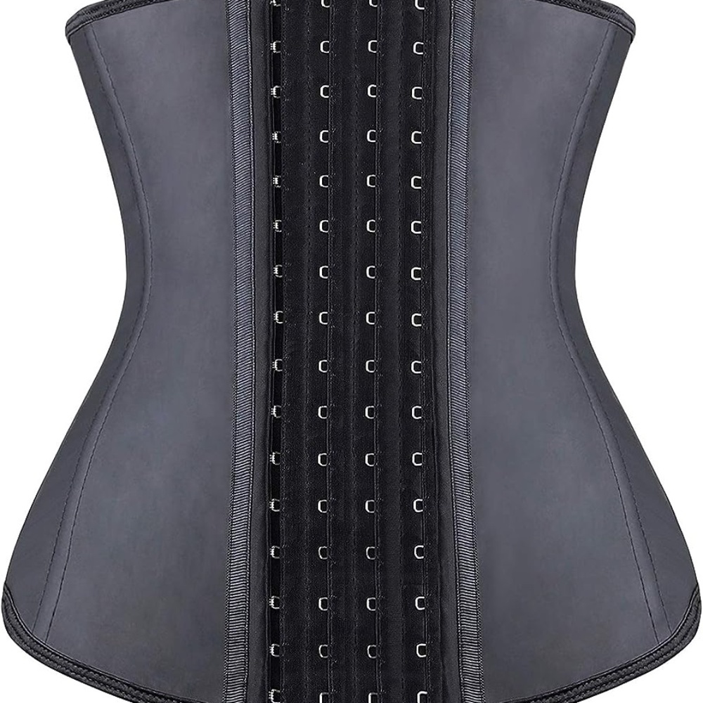 YIANNA Waist Trainer for Women Latex Underbust Waist Corsets Cincher Hourglass B